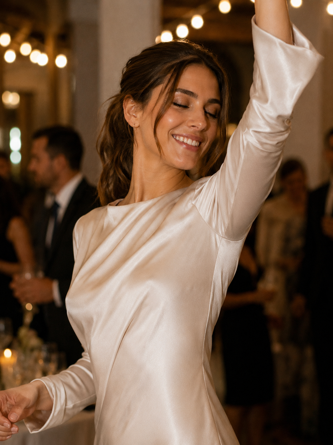 No marks under a silk dress