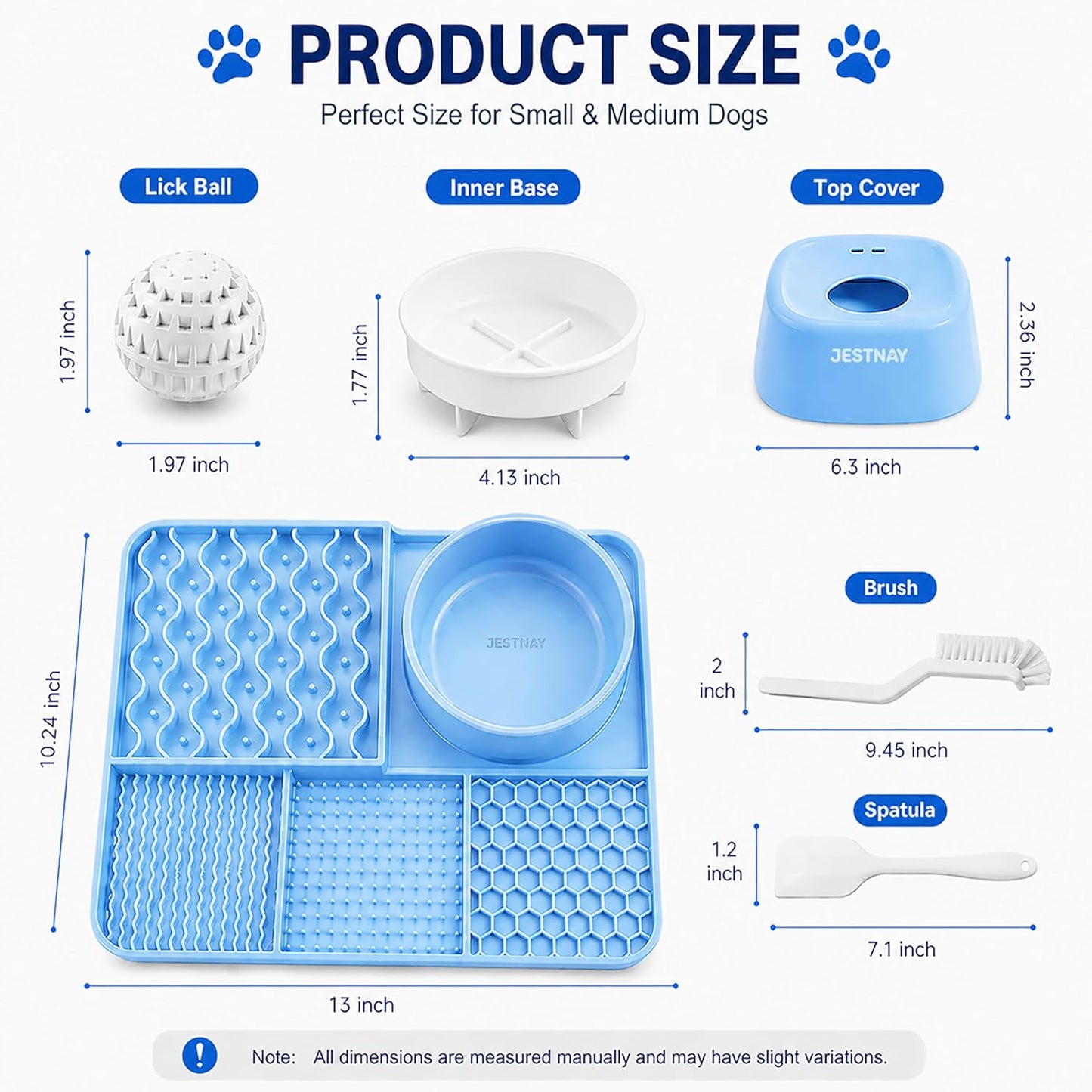 Dog Lick Mat + Slow Feeder Bowl - Calms Anxiety & Slows down Fast Eating