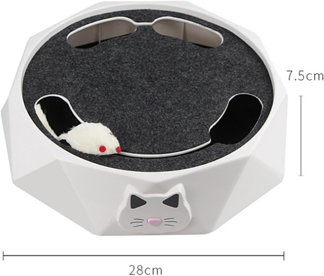 Interactive Electric Cat Turntable Toy with Adjustable Speed - Automatic Puzzle Mouse Catcher for Pets