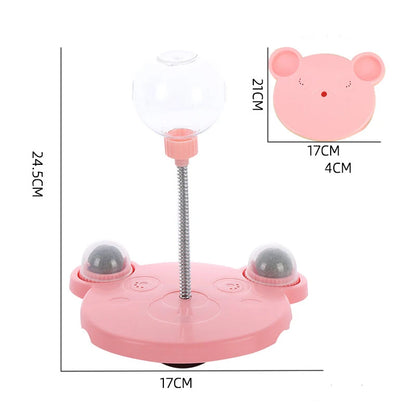 Interactive Pet Puzzle Food Dispensing Ball Toy for Cats and Dogs - Slow Feeder with Catnip and Engaging Treat Dispenser Accessories