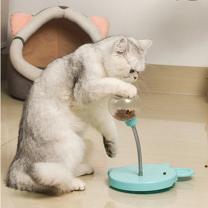 Interactive Pet Puzzle Food Dispensing Ball Toy for Cats and Dogs - Slow Feeder with Catnip and Engaging Treat Dispenser Accessories