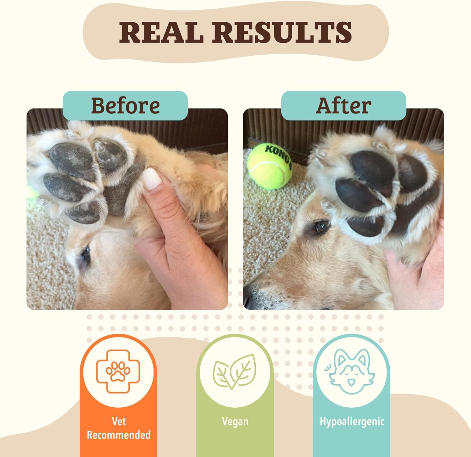 Dog Paw Protection Balm - Natural Wax, Shields Paws from Hot Pavement, Salt & Snow