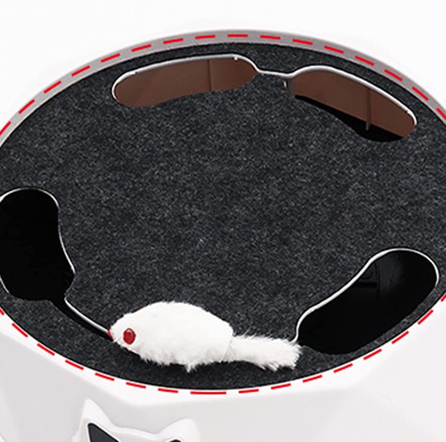 Interactive Electric Cat Turntable Toy with Adjustable Speed - Automatic Puzzle Mouse Catcher for Pets