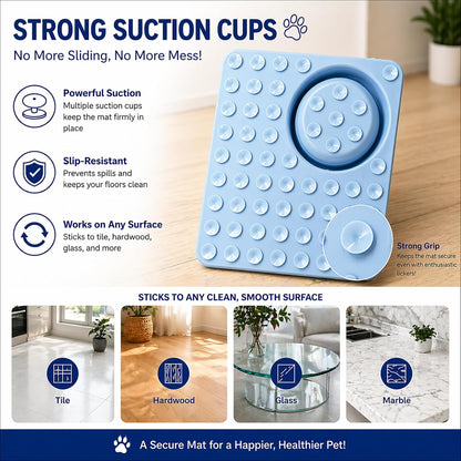Dog Lick Mat + Slow Feeder Bowl - Calms Anxiety & Slows down Fast Eating